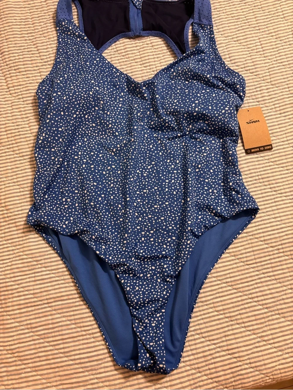 NIKE Swimsuit - Blue Speckle One-Piece Swimwear